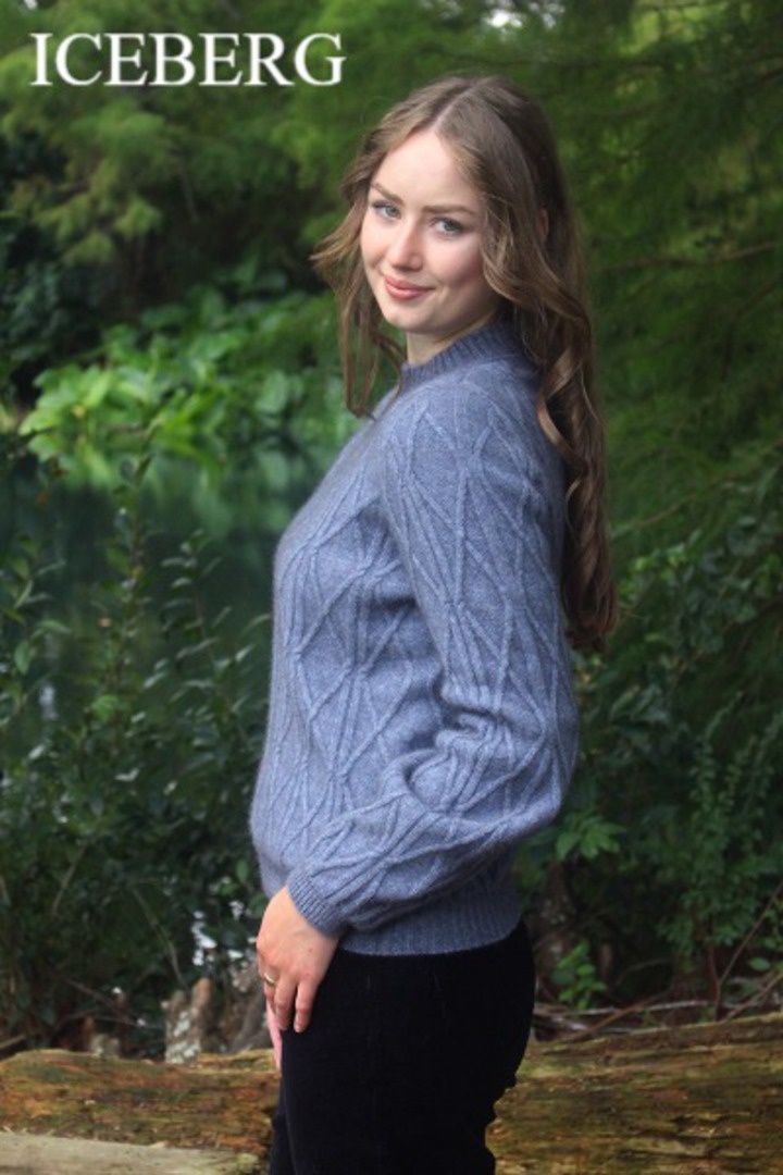 Lothlorian Merino Possum Cable Bell Sleeve Jumper image 1